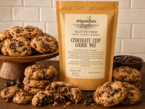 gluten-free chocolate chip cookie mix, vegan gluten-free cookies, GF chocolate chip cookies, dairy-free cookie mix, plant-based cookie mix, gluten free vegan chocolate chip cookies, gluten free dairy free cookies, gluten free egg free cookies, gluten free vegan cookie bars, gluten free skillet cookie, dairy free gluten free chocolate chip cookies, allergy friendly chocolate chip cookies, gluten free plant based cookies, gluten free vegan cookie dough, gluten free dairy free dessert bars, gluten free soft baked cookies, gluten free eggless cookie mix, vegan pantry staples, plant based comfort food, dairy free comfort food, egg free baking, dairy free baking, vegan baking mix, plant based baking mix, allergy friendly baking, vegan brunch ideas, dairy free brunch, vegan holiday baking, dairy free holiday baking, plant based family meals, vegan meal prep, dairy free weeknight dinner, Portland vegan food, Portland dairy free food, Oregon vegan food, small batch vegan food, farmers market vegan food, plant based foods Portland, dairy free foods Portland