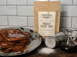 gluten free french toast mix, vegan french toast mix, plant-based breakfast mix, dairy-free french toast, eggless french toast, gluten-free breakfast, gluten free vegan french toast, gluten free egg free french toast, dairy free gluten free french toast, plant based french toast batter, vegan french toast mix, eggless french toast, gluten free brunch recipe, vegan breakfast casserole, gluten free vegan bread pudding, dairy free bread pudding, egg free bread pudding, vegan overnight french toast bake, gluten free cinnamon french toast, plant based brunch ideas, allergy friendly french toast, vegan challah french toast, vegan pantry staples, plant based comfort food, dairy free comfort food, egg free baking, dairy free baking, vegan baking mix, plant based baking mix, allergy friendly baking, vegan brunch ideas, dairy free brunch, vegan holiday baking, dairy free holiday baking, plant based family meals, vegan meal prep, dairy free weeknight dinner, Portland vegan food, Portland dairy free food, Oregon vegan food, small batch vegan food, farmers market vegan food, plant based foods Portland, dairy free foods Portland