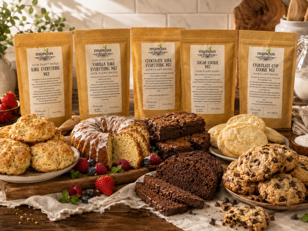 Mundus Foods, Mundus, plant-based foods, vegan food brand, dairy-free food brand, gluten-free food brand, plant-based pantry staples, vegan pantry staples, dairy-free comfort food, plant-based comfort food, real food less fuss, vegan convenience food, plant-based convenience food, Portland vegan food, Portland plant-based food, Oregon vegan food, Oregon plant-based food, female founded food brand, LGBTQ founded food brand, small batch vegan food, locally made plant-based food, clean label vegan food, whole food plant-based products, plant based cooking, vegan cooking, dairy free cooking, gluten free cooking, plant based recipes, vegan recipes, dairy free recipes, gluten free recipes, easy vegan meals, easy plant based meals, vegan baking, gluten free baking, dairy free baking, plant based baking, vegan comfort food, gluten free comfort food, vegan pantry meals, plant based pantry staples, vegan meal ideas, dairy free meal ideas, food business behind the scenes, small food business, farmers market food business, Portland food maker, Oregon food maker, vegan cream cheese, dairy free cream cheese, plant based cream cheese, cultured vegan cream cheese, cashew cream cheese, dairy free spread, vegan cheese spread, vegan queso, dairy free queso, plant based queso, vegan whipped cream, dairy free whipped cream, plant based whipped cream, plant based baking mix, vegan baking mix, gluten free baking mix, dairy free baking mix, vegan pancake mix, plant based pancake mix, gluten free pancake mix, vegan waffle mix, vegan muffin mix, vegan cake mix, vegan biscuit mix, vegan cobbler topping, vegan coffee cake mix, vegan everything mix, plant based everything mix, multipurpose baking mix, vegan all purpose baking mix, dairy free dessert mix, egg free baking mix, vegan cookies, gluten free cookies, vegan sugar cookies, vegan chocolate chip cookies, gluten free chocolate chip cookies, refined sugar free baking mix, vegan side dishes, plant based side dishes, dairy free side dishes, easy vegan sides, vegan comfort sides, vegan cornbread mix, plant based cornbread, vegan gravy mix, dairy free gravy, plant based gravy, vegan biscuits and gravy, vegan broccoli rice, dairy free cheesy rice, vegan cheesy potatoes, plant based mashed potatoes, vegan soup mix, plant based soup mix, pantry soup mix, easy vegan dinner sides, food that feels possible, easy nourishing meals, accessible plant based food, non fussy vegan food, simple vegan food, approachable plant based cooking, real food for real life, comfort food without dairy, better pantry staples, easy food for busy people, low effort vegan meals, weeknight vegan food, pantry friendly vegan recipes, plant based food for families, vegan food for non vegans, dairy free food that tastes good, gluten free food that tastes good, plant based food made simple, vegan food without weird ingredients, less processed vegan food, whole ingredient vegan food, PDX vegan food, PDX plant based, Beaverton Farmers Market, Beaverton vegan food, Portland farmers market food, local vegan food Portland, small batch food Portland, Portland dairy free food, Portland gluten free food, Pacific Northwest vegan food, PNW plant based food, Oregon made food, local food brand Oregon, clean label vegan food, real ingredient food, whole food ingredients, responsibly made food, plant based whole foods, vegan food without fillers, dairy free without weird ingredients, gluten free real food, intentional food brand, sustainable food brand, regenerative food brand, local ingredient food brand, community based food brand, inclusive food brand, food for everyone, accessible vegan food